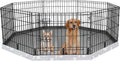 Dog Playpen Bottom Pad for 24 in Octagon - Gray Waterproof Pad