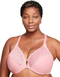 Glamorise Plus Size Front-Close T-Back Wonderwire Underwire