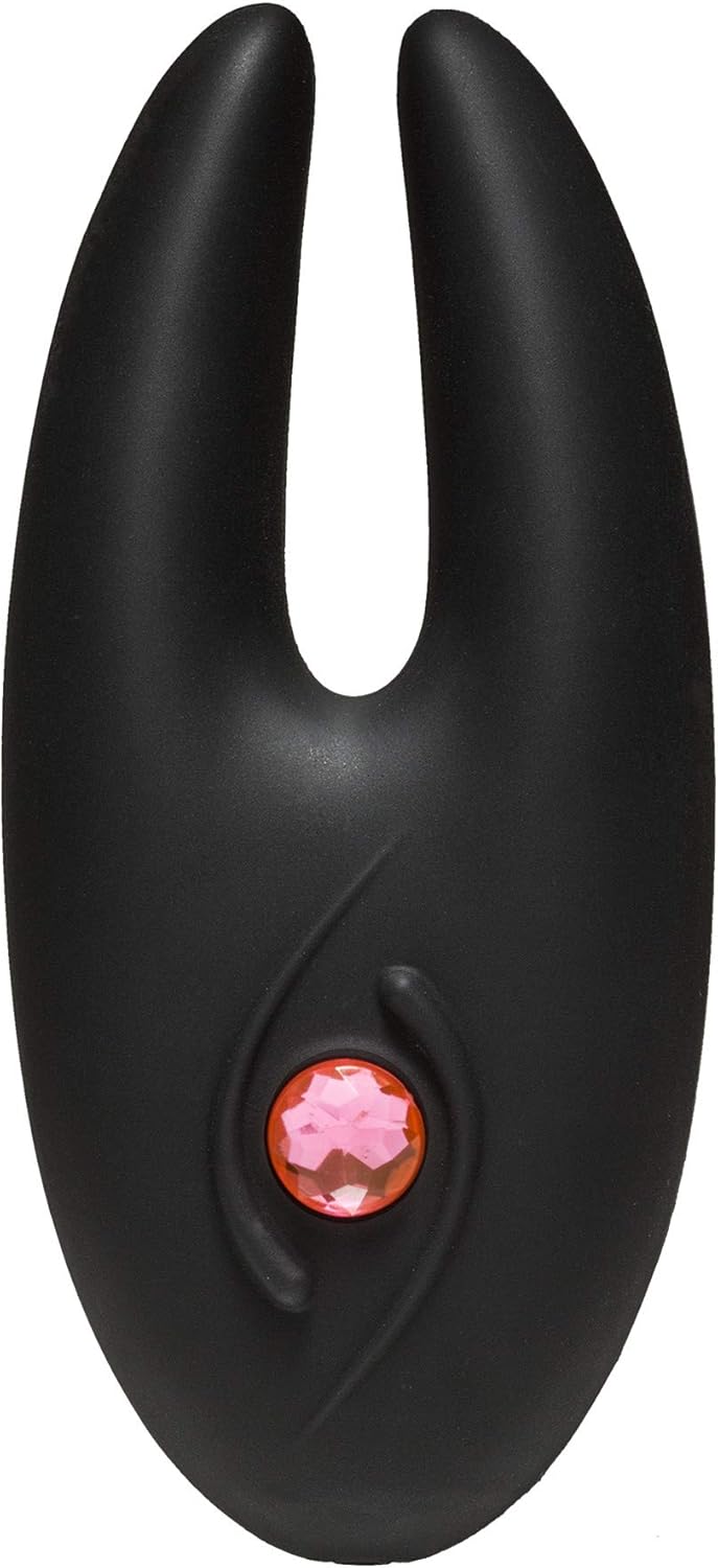Rechargeable Jeweled Mini-Vibrator with Bunny Ears Design