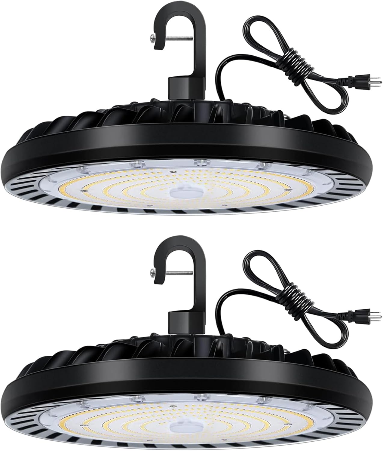 2 Pack 150W UFO LED High Bay Light Fixture for Commercial Use