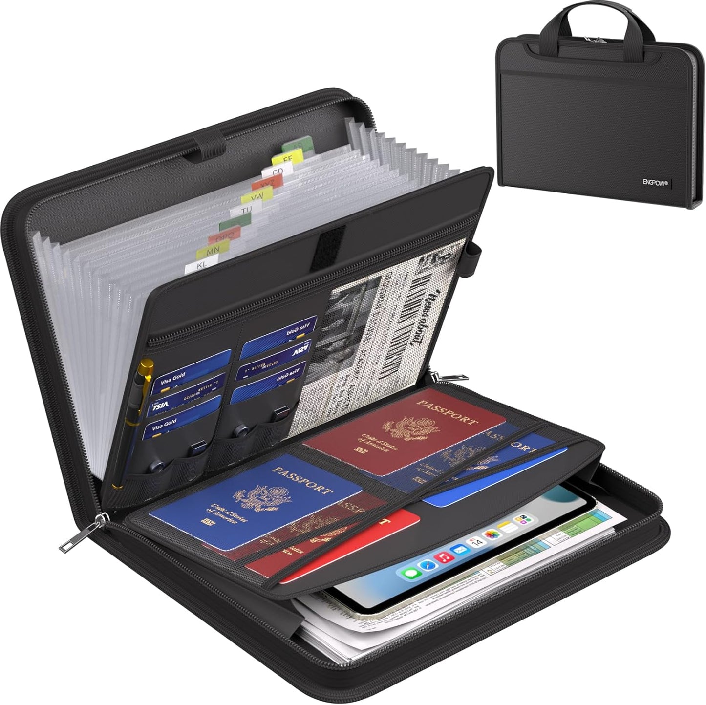 Fireproof Accordion File Organizer | ENGPOW