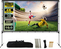 Ultimate 100 Portable Projector Screen - 4K HD Outdoor/Indoor Setup in Minutes!