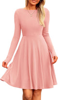 PRETTYGARDEN Ribbed Knit A Line Short Dress - Cozy Everyday Fit