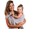 Ring Sling Baby Carrier Soft Linen Baby Sling - Comfortable Close
