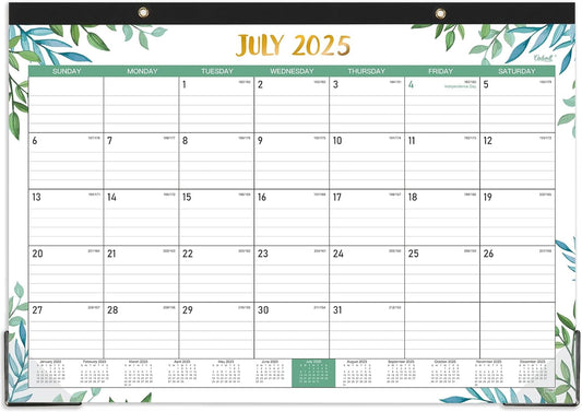 2025-2026 Large Desk Calendar: Plan Efficiently with Ruled Blocks!