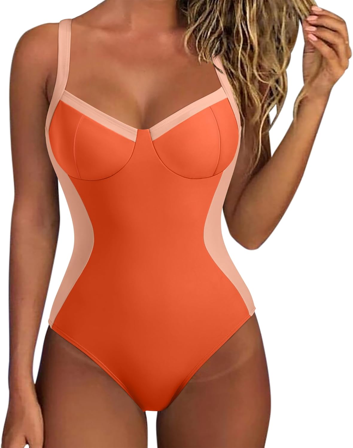 SUUKSESS Womens Tummy Control One Piece Swimsuit for Summer Fun