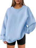 Oversized Sweatshirt Hoodie Crewneck Fleece Pullover - Cozy Fall Layer