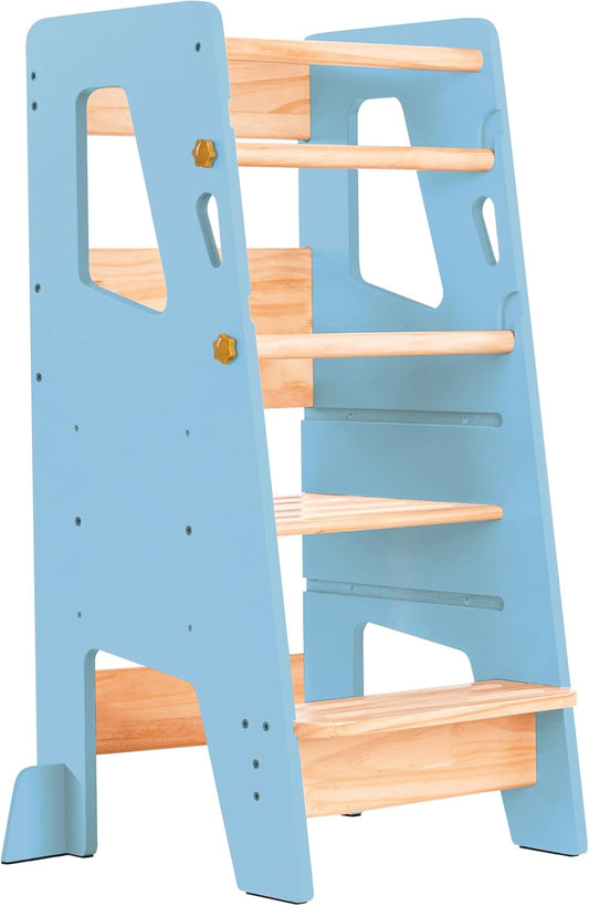 Toddler Standing Tower - Adjustable Height Kitchen Stool Helper