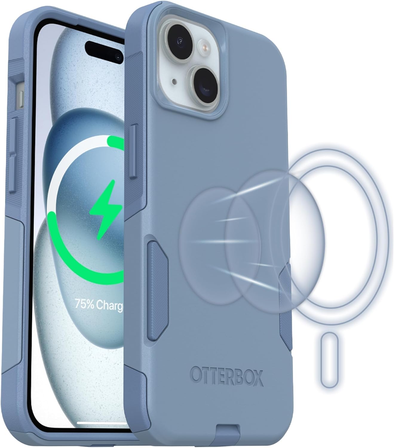 OtterBox Commuter Series Case for iPhone 15 - Crisp Denim