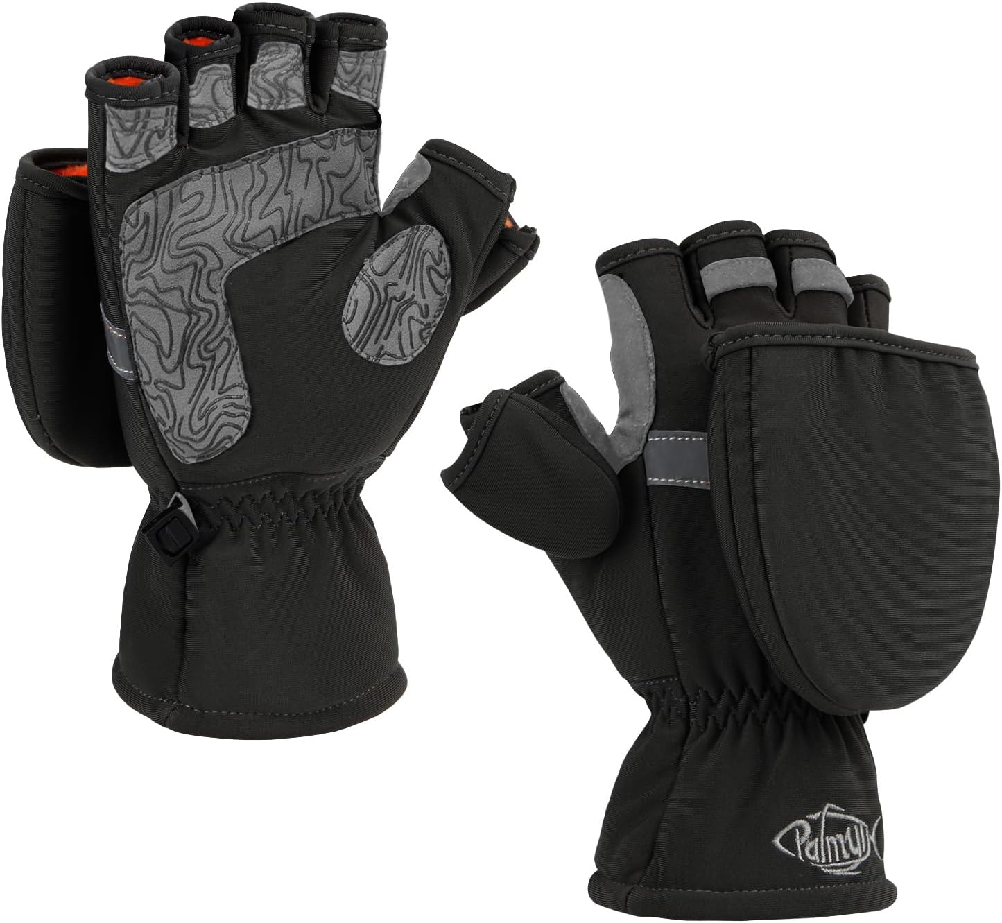Palmyth Ice Fishing Gloves Convertible Mittens for Winter Use