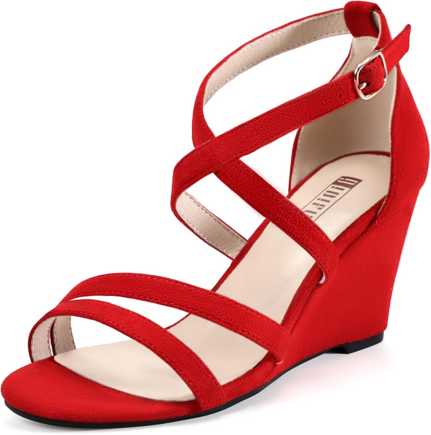 IDIFU Women's 3 Inch Strappy Wedge Sandals for Every Occasion