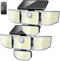 3000LM Outdoor Solar Light - Upgrade 4 Heads 188 LED Motion Sensor