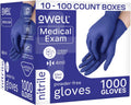 Blue 4 Mil Medical Exam Nitrile Gloves 1000-Count Bulk - Chemo Rated