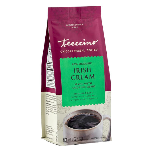 Teeccino Irish Cream Chicory: Prebiotic & Caffeine-Free