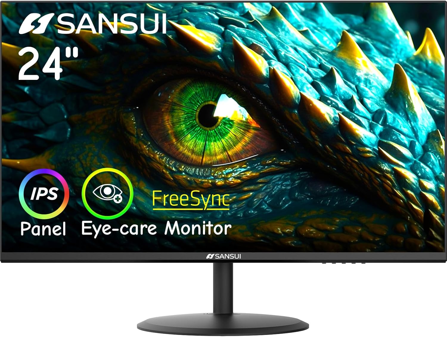 SANSUI 24 IPS Monitor - Eye Care Display