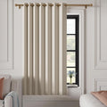 100% Blackout Magnetic Folding Door Curtain W52 x L72 - Tan