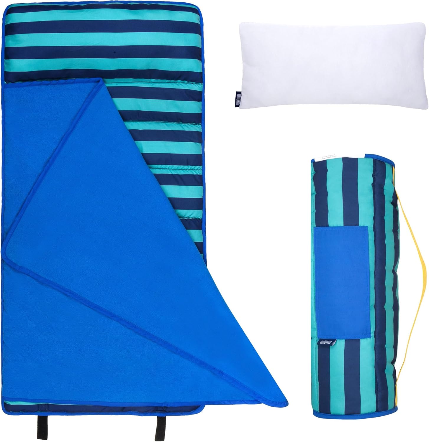 Wildkin 43-inch Kids Nap Mat for Comfortable Toddler Sleep