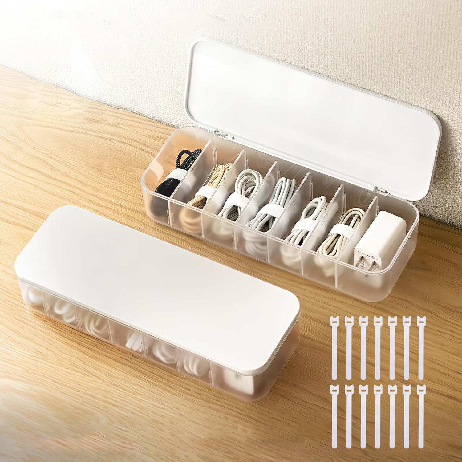PAVSTINE Cable Organizer Box: Tidy Cords & Wires!