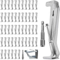 Hidden Gutter Hangers 5 in K Style 50-Pack - Heavy Duty Brackets
