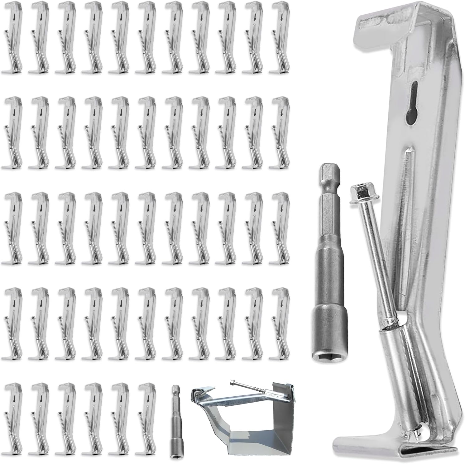 Heavy Duty Hidden Gutter Hangers 5 Inch for Reliable Support