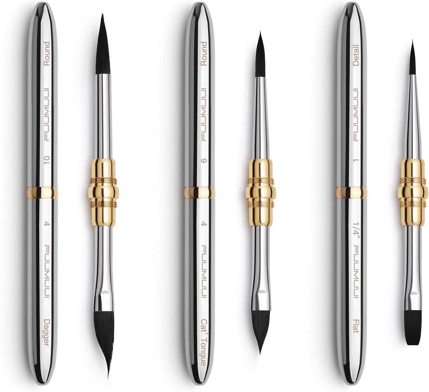 Fuumuui Dual-Tip Travel Watercolor Brushes Set for Artists