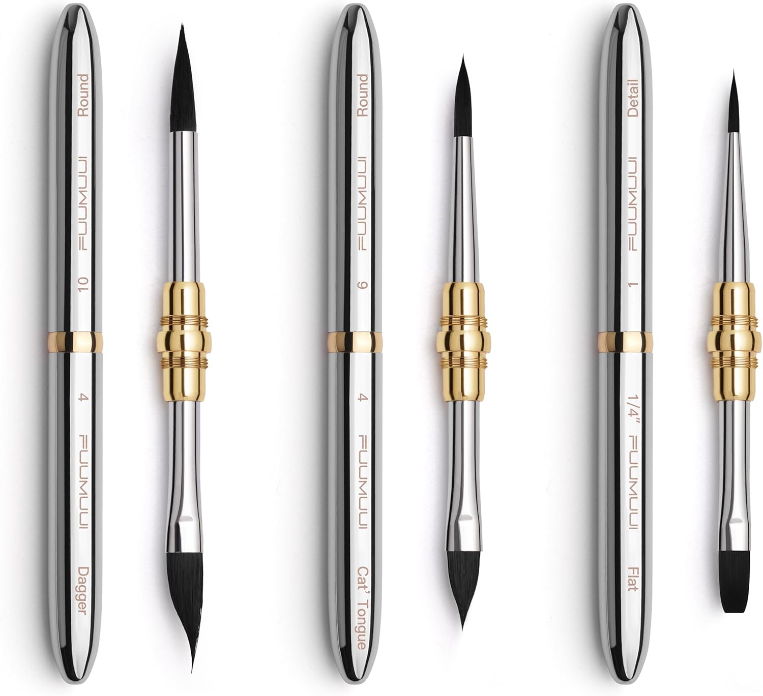 Fuumuui Dual-Tip Travel Watercolor Brushes Set for Artists