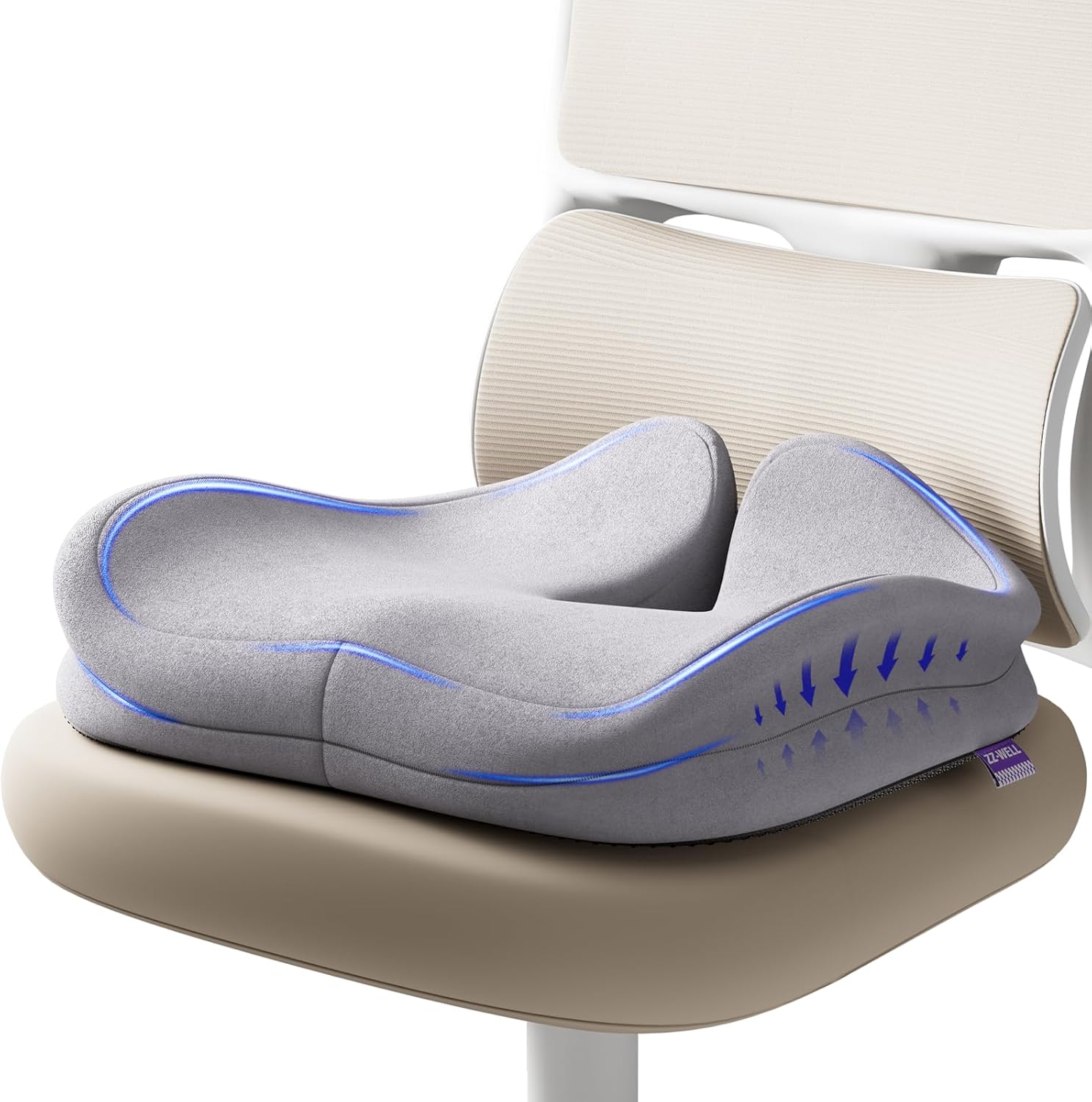 Extra Large Memory Foam Seat Cushions for Office Chairs