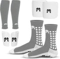 Soccer Grip Socks and Shin Guards Elite Bundle - Complete Kit