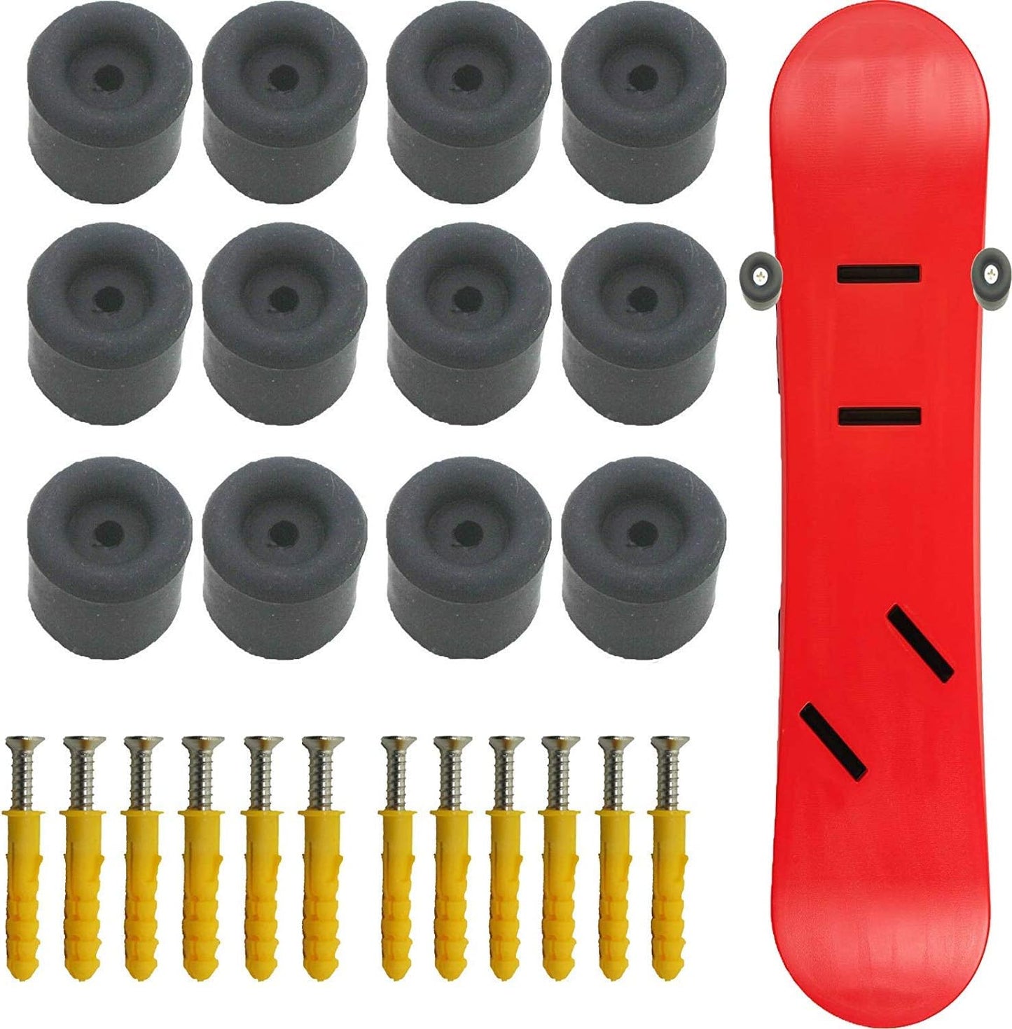 Pmsanzay Ski & Snowboard Rack | Wall Mounted Storage | Holds 6 Boards