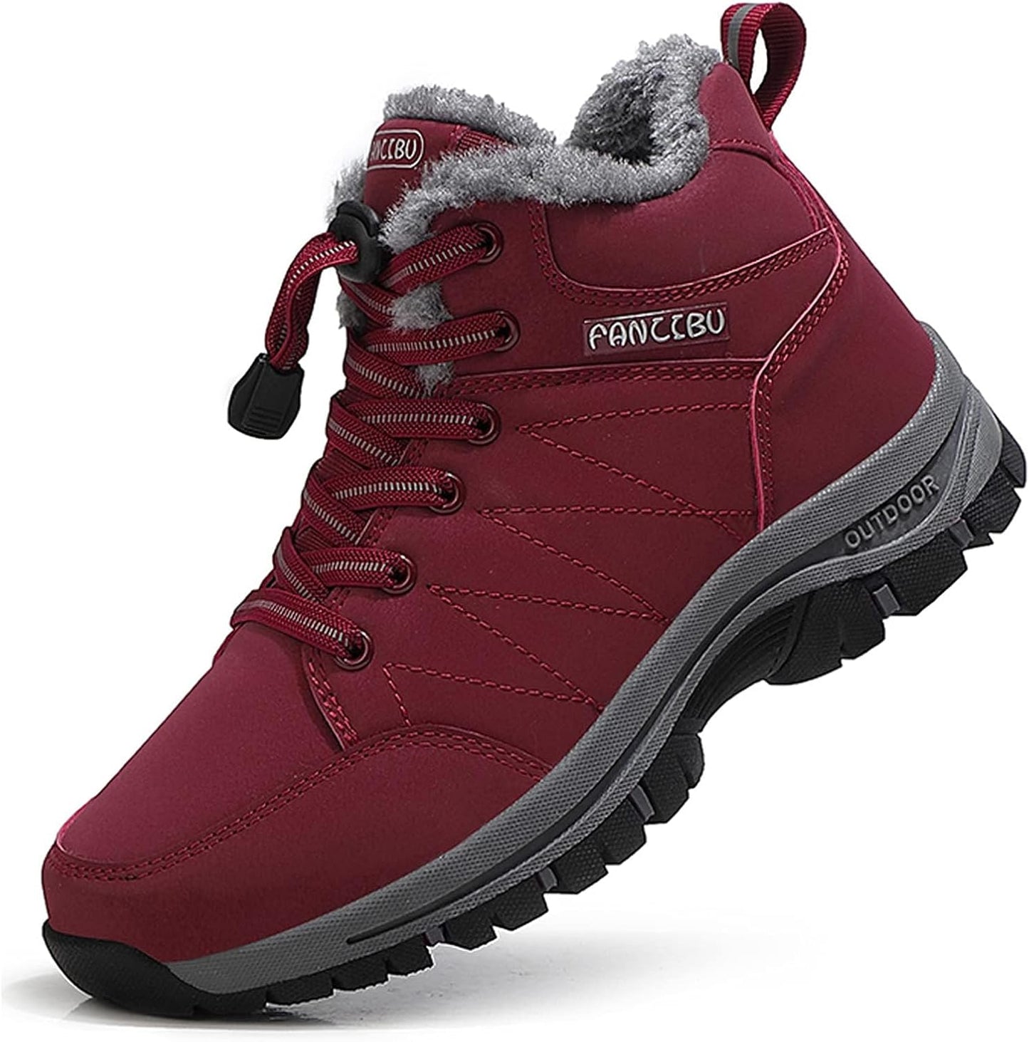 Women's Snow Boots Fur Lined Warm Ankle Boot Waterproof Anti-Slip