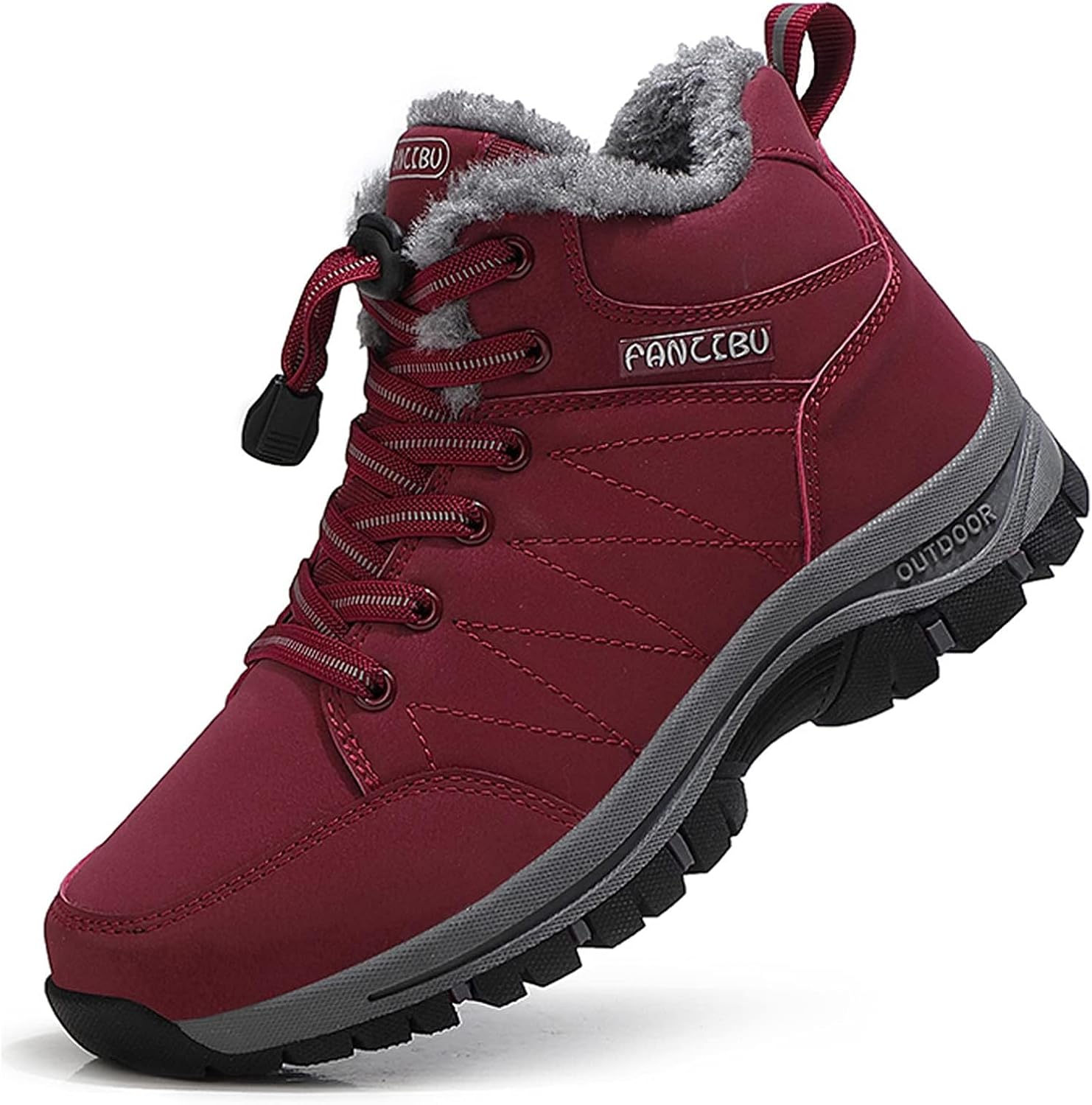 Women's Snow Boots Fur Lined Warm Ankle Boot Waterproof Anti-Slip