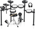 Donner DED-200 Electric Drum Set with Quiet Mesh Pads - Realistic Feel
