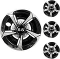 XUANYUDG0769 Golf Cart Hubcaps 8 in Wheel Covers Set of 4 - Sleek