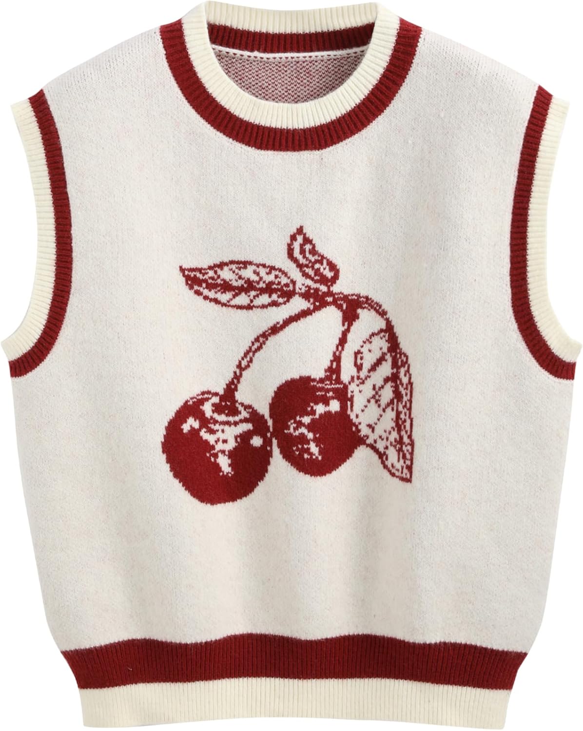 CIDER Womens Sweater Vest with Cute Pear Graphic for Fall