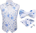 Christmas Waistcoat Bowtie Set - Festive Mens Vest