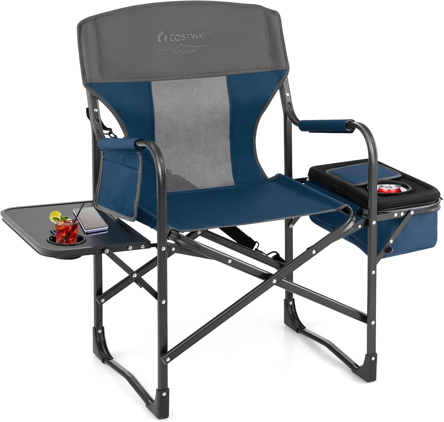 COSTWAY Heavy-Duty Camping Chair - Supports 400lbs - Portable & Versatile