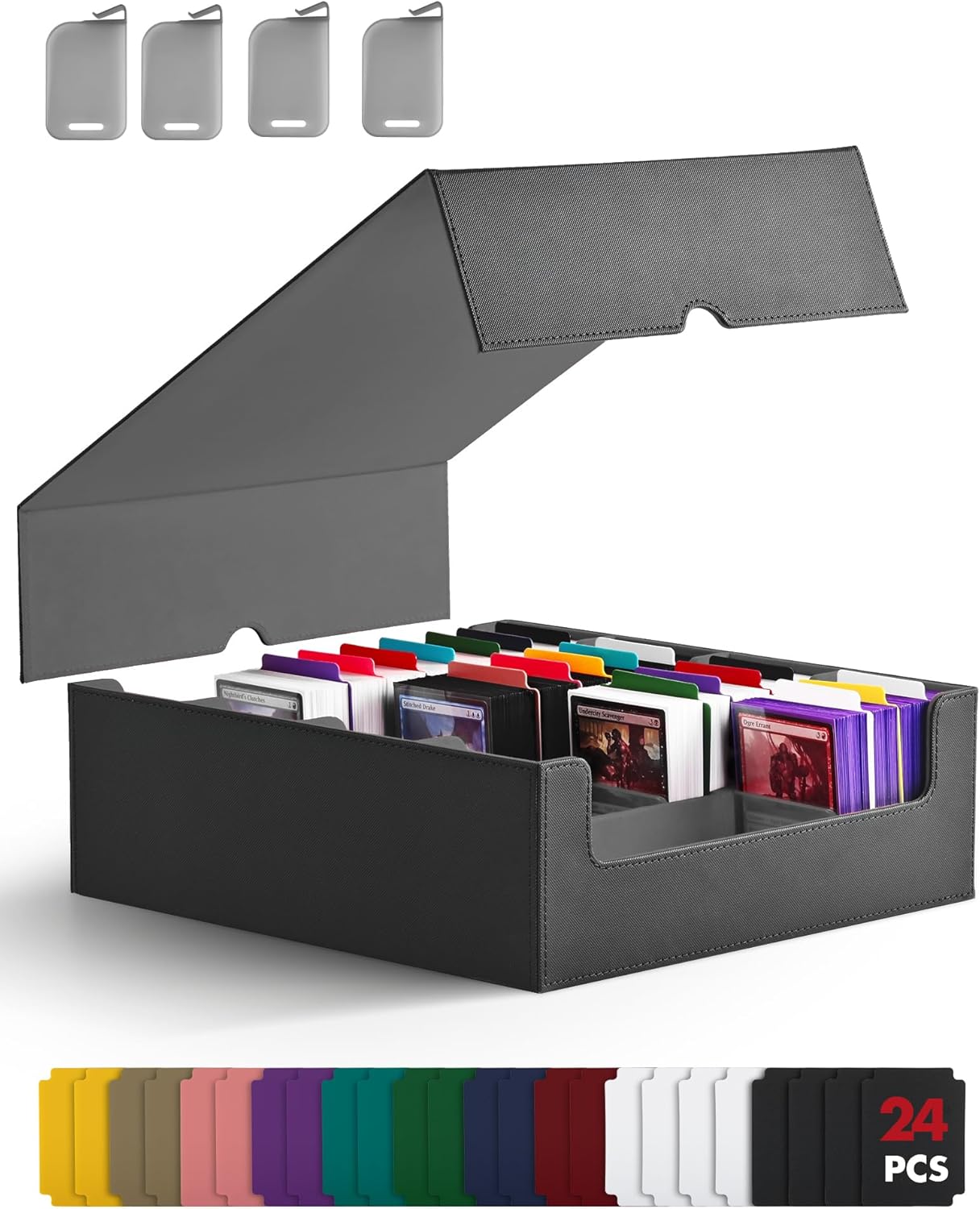 ZLCA Card Storage Box for MTG and PTCG - Holds 3200+ Cards