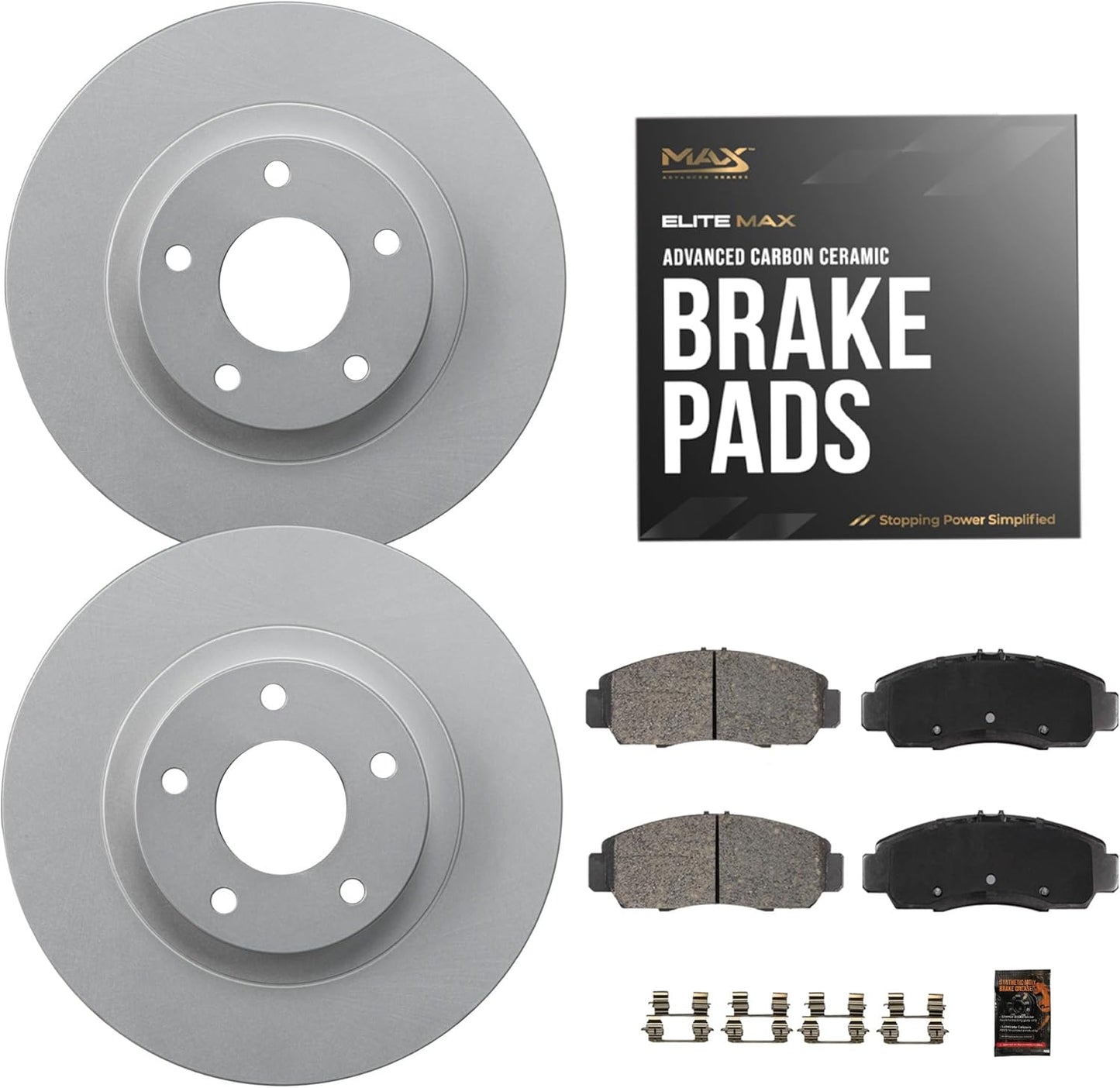 Max Advanced Brakes ComfortMAX Front Brake Kit for Ford Fusion
