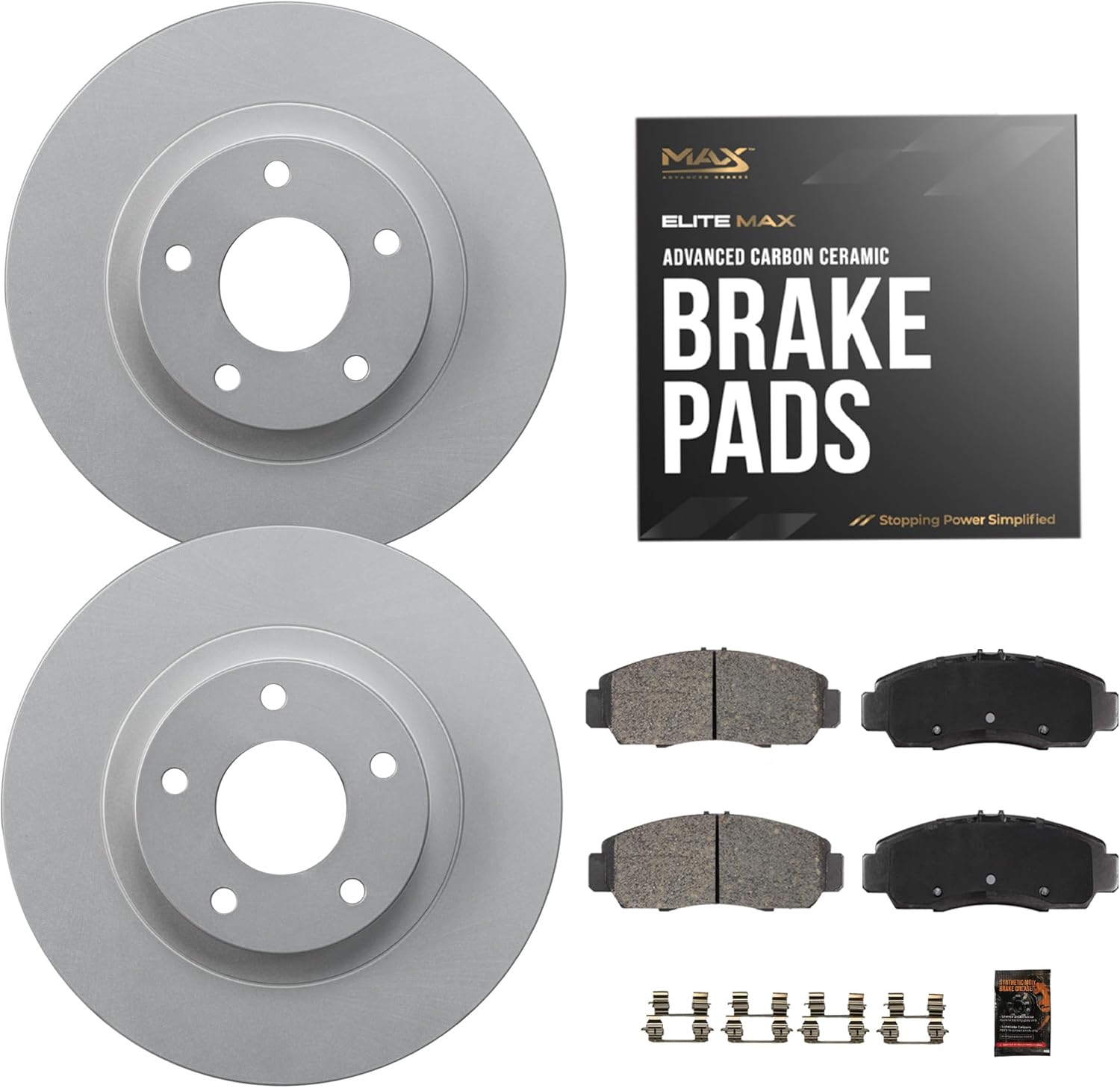 Max Advanced Brakes ComfortMAX Front Brake Kit for Ford Fusion
