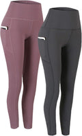 High Waist Yoga Pants with Pockets - Tummy Control Leggings tell