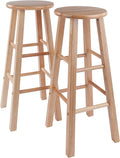 Winsome Element 29in Bar Stool Set - Solid Wood Modern Design