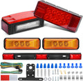 Nilight LED Trailer Light Kit 2 PCS Rectangular Stop Turn Tail