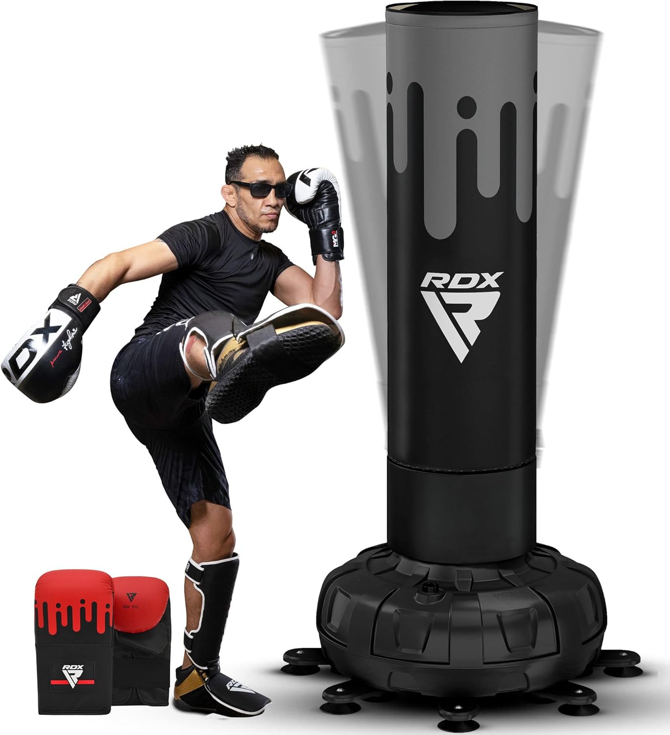 RDX XXL Freestanding Punching Bag Set for Home Gym Training