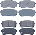LODGE Ceramic Brake Pads Set Front Rear 8PCS - Low Noise Performance
