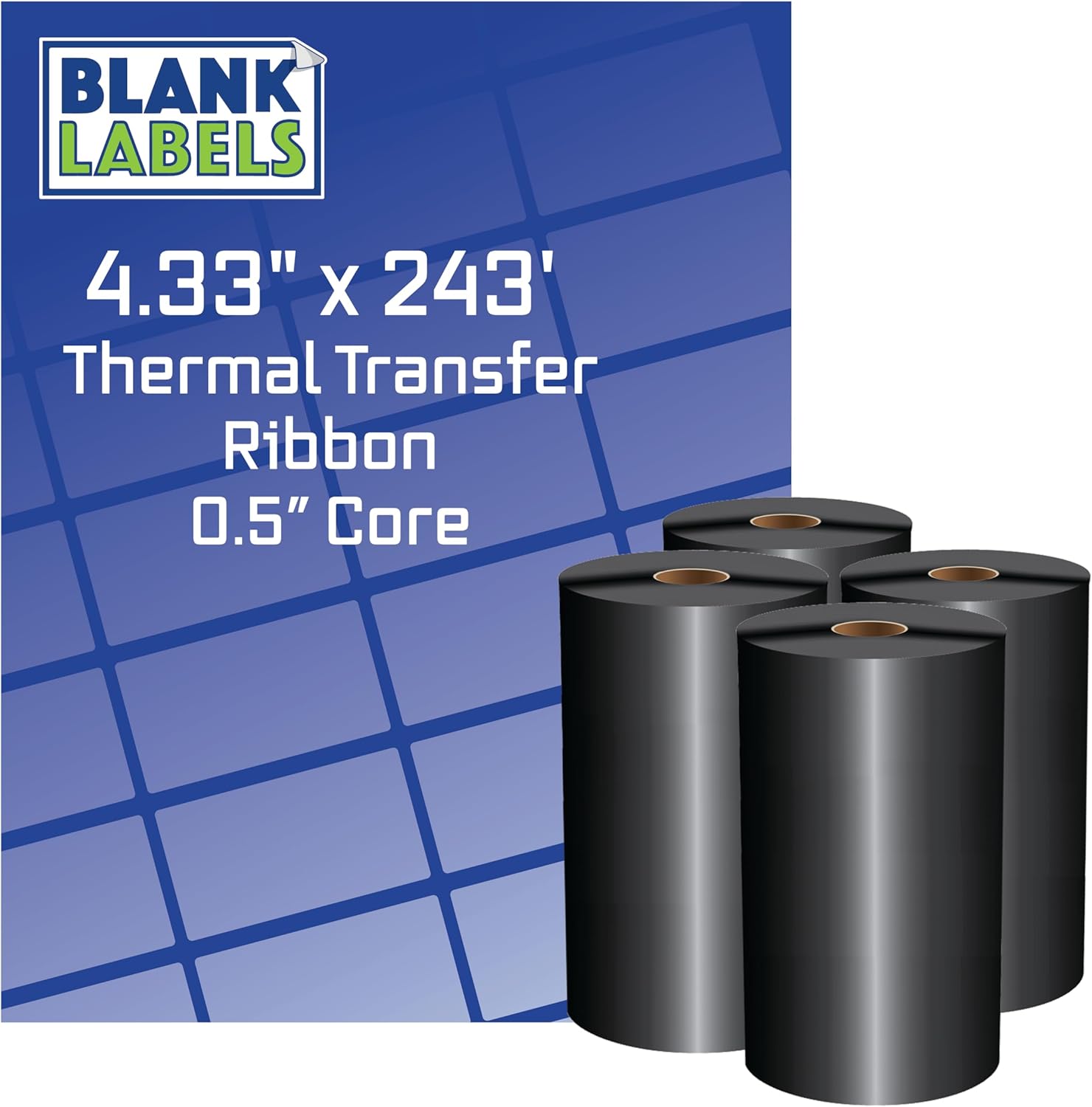 USA Made BPA-Free Black Thermal Transfer Labels