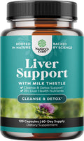 Liver Cleanse Detox & Repair Capsules - Milk Thistle Liver Support