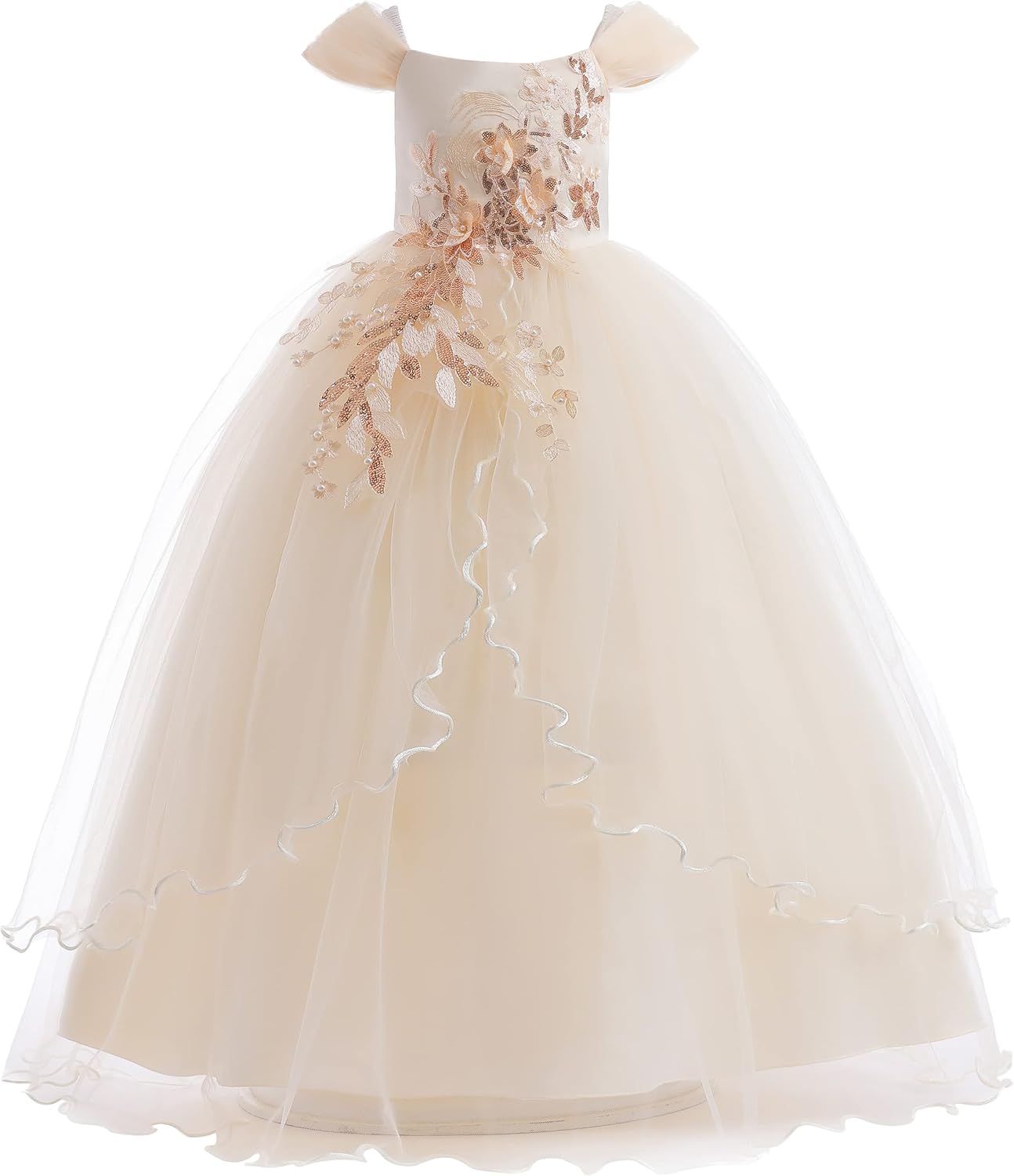 Vintage Off The Shoulder Flower Girl Dress for Special Occasions
