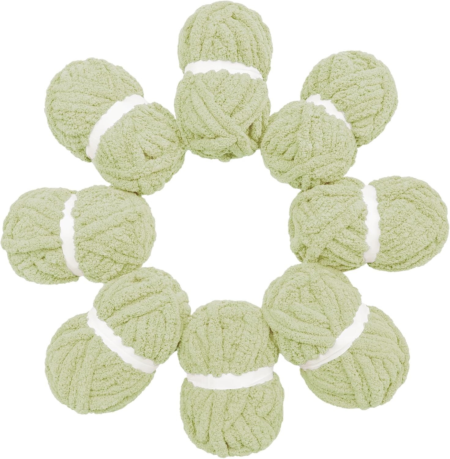 Chunky Yarn for Hand Knitting Jumbo Bulky Chenille Yarn