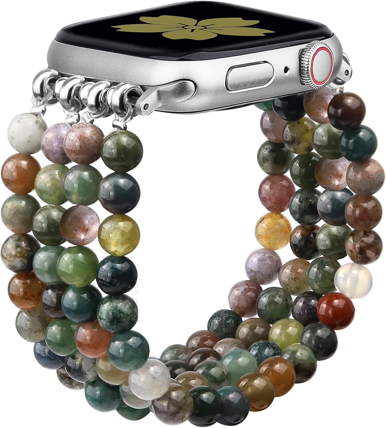 Handmade Natural Stone Apple Watch Band - Feminine & Cute