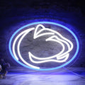 Penn State Neon Sign for Wall Decor - LED Lion Light for Fans